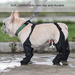 image-Waterproof Dog Shoes Adjustable Dog Boots Pet Breathbale Shoes For Outdoor Walking Soft French Dog Shoes Pets Paws Protector Pet Products