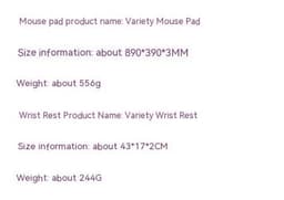image-E-sports Mouse Pad Extra Large Thickened Lock Edge Desk Pad Office Computer Pad Keyboard Support Wrist