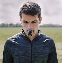 image-Portable Breathing Trainer Increase Vital Capacity Aerobic Adjustable Resistance Increase Vital Capacity