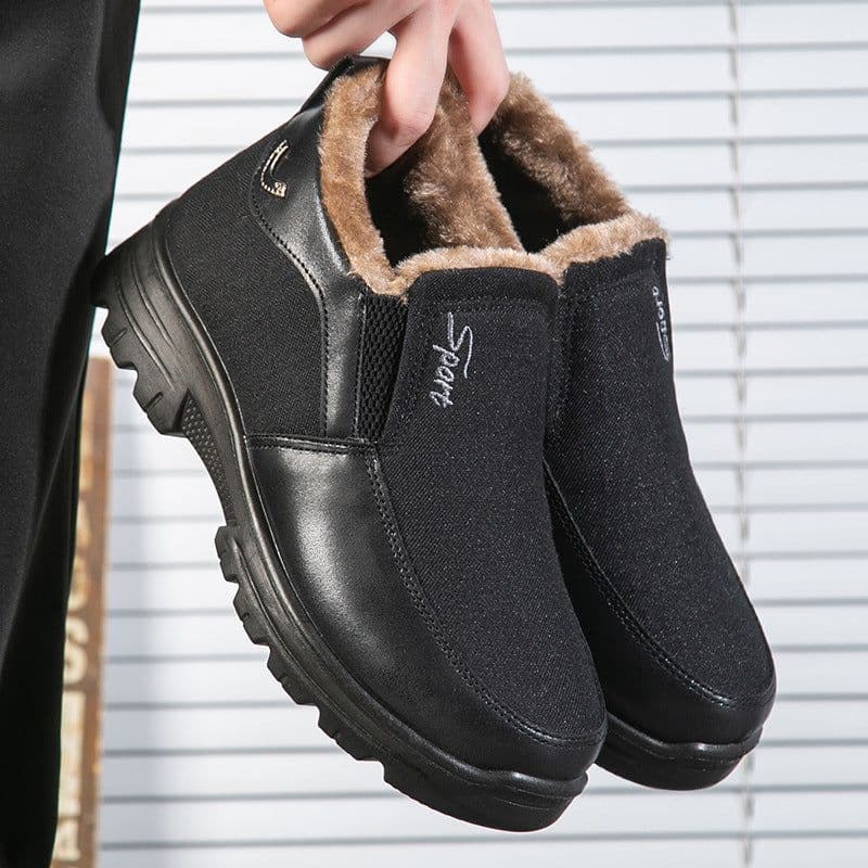 image-Winter Old Beijing Cloth Shoes Men's Cotton Velvet Thermal And Thickening