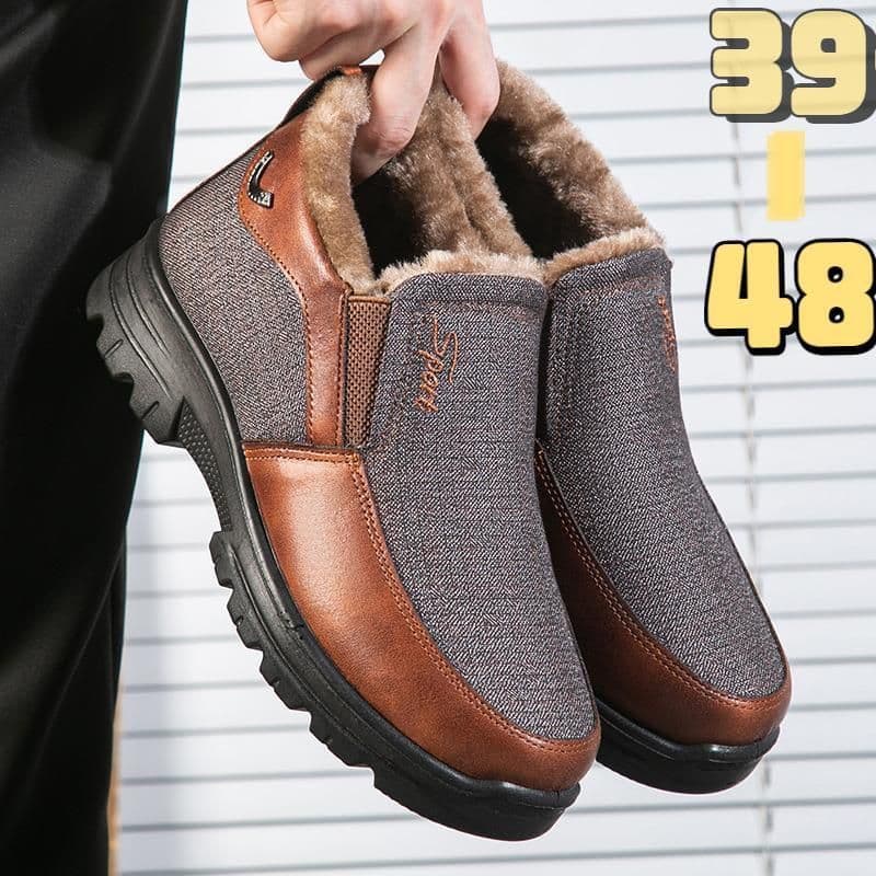 image-Winter Old Beijing Cloth Shoes Men's Cotton Velvet Thermal And Thickening