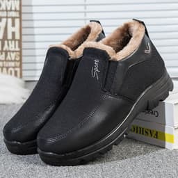 image-Winter Old Beijing Cloth Shoes Men's Cotton Velvet Thermal And Thickening