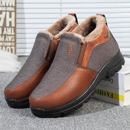 image-Winter Old Beijing Cloth Shoes Men's Cotton Velvet Thermal And Thickening