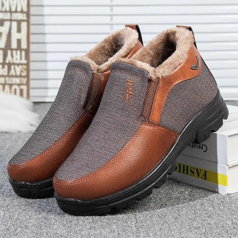 image-Winter Old Beijing Cloth Shoes Men's Cotton Velvet Thermal And Thickening