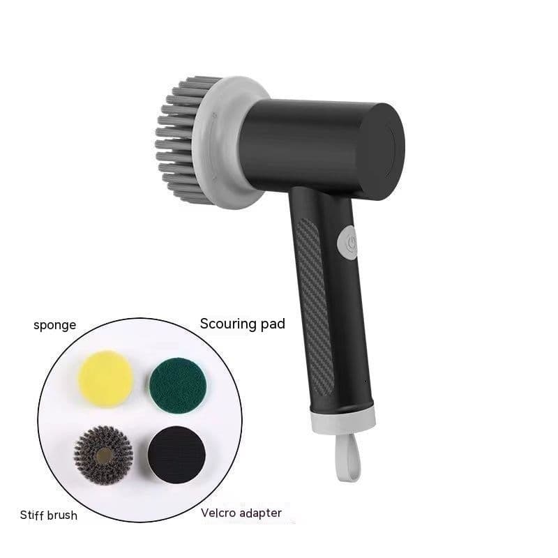 image-Fully Automatic Charging Bathroom Toilet Smart Wireless Three-in-one Bathroom Ceramic Tile Brush Waterproof Electric Cleaning Brush