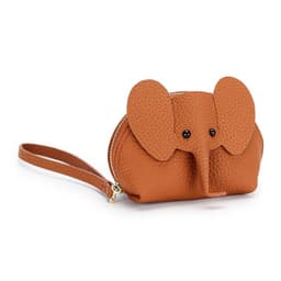 image-Cute Coin Purse Leather Cartoon Elephant