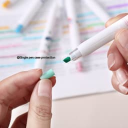 image-Fluorescent Pen Snacks Student Journal Key Mark Color Graffiti