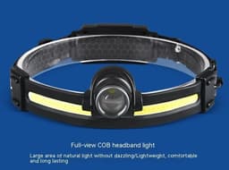 image-Multifunctional Silicone Night Running Induction Telescopic Zoom Outdoor Led Emergency Light