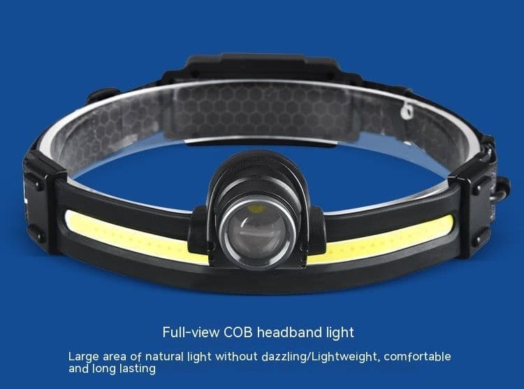 image-Multifunctional Silicone Night Running Induction Telescopic Zoom Outdoor Led Emergency Light