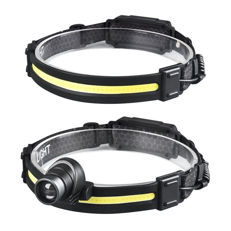 image-Multifunctional Silicone Night Running Induction Telescopic Zoom Outdoor Led Emergency Light