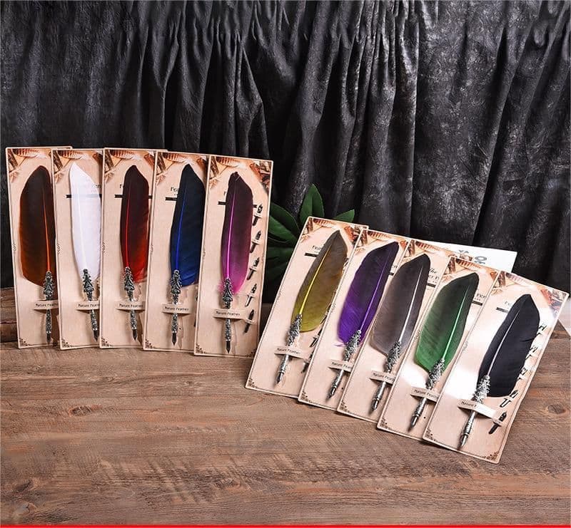 image-European And American Retro Feather Pen Personalized Gift Dipped In Water Pen