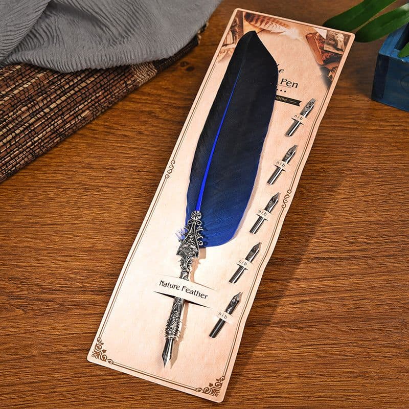 image-European And American Retro Feather Pen Personalized Gift Dipped In Water Pen