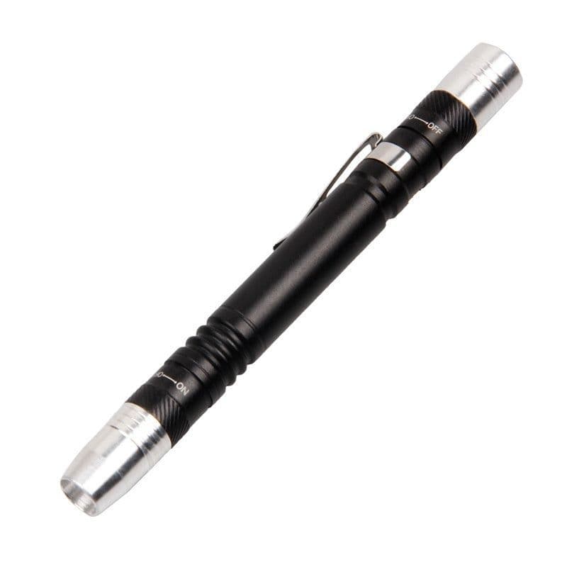 image-White Purple Light Double-headed Flashlight Pen Lamp Medical Pen Lamp Aluminum Alloy