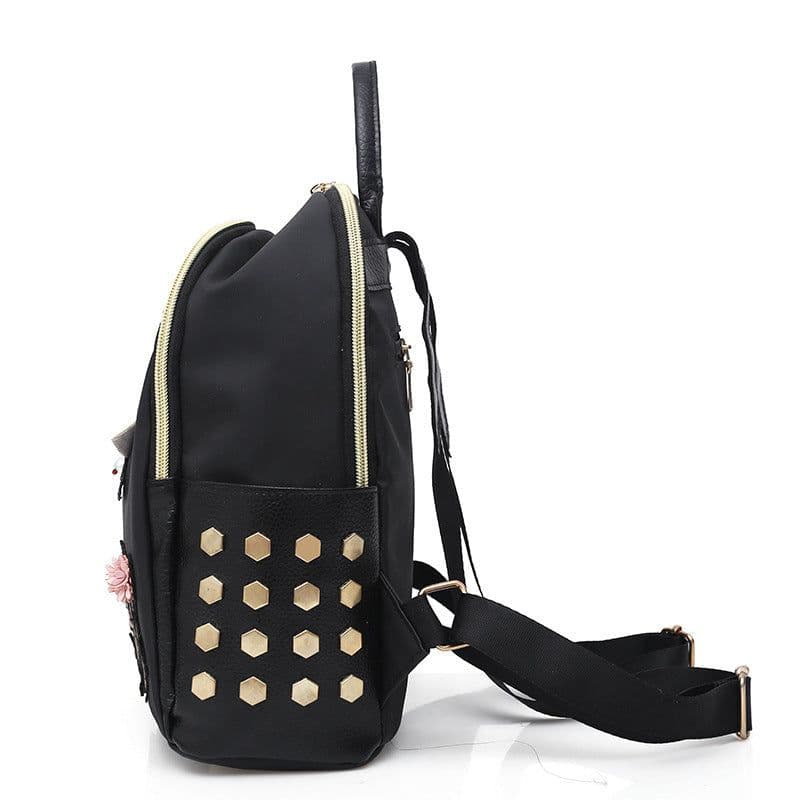 image-Chinese Style Embroidery Waterproof Large Capacity Ultra-light Japanese And Korean Leisure Travel Backpack