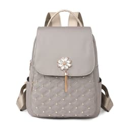 image-Korean Style Women's Nylon Backpack Fashion Embroidery Thread