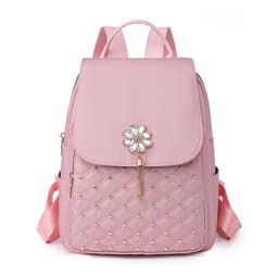 image-Korean Style Women's Nylon Backpack Fashion Embroidery Thread