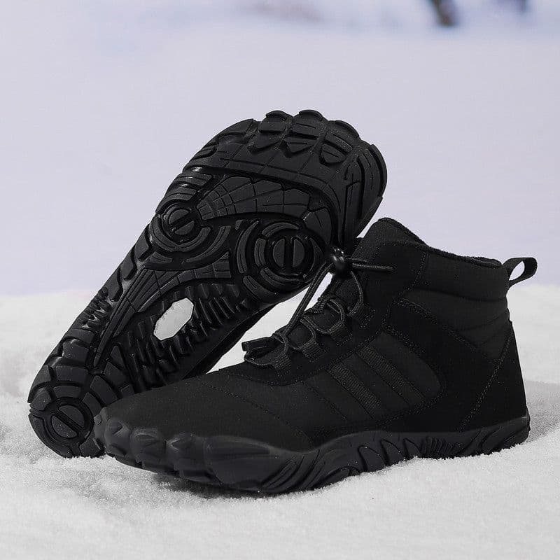 image-High-top Snow Boots Hiking Camping Hiking Shoes Skiing Non-slip Plus Velvet Warm