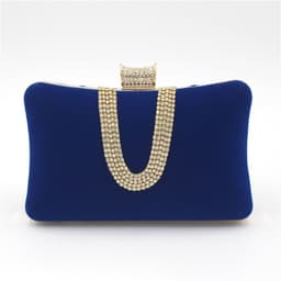 image-Suede European And American Food Bag U-shaped Diamond
