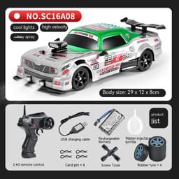 image-Remote Control Car Four-wheel Drive Drift Racing Car With Light Spray Boy Toy Remote Control Toy Car