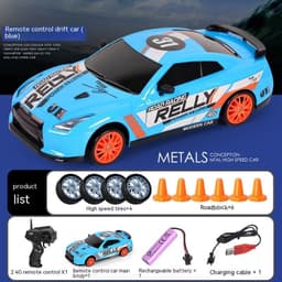 image-Remote Control Car Four-wheel Drive Drift Racing Car With Light Spray Boy Toy Remote Control Toy Car