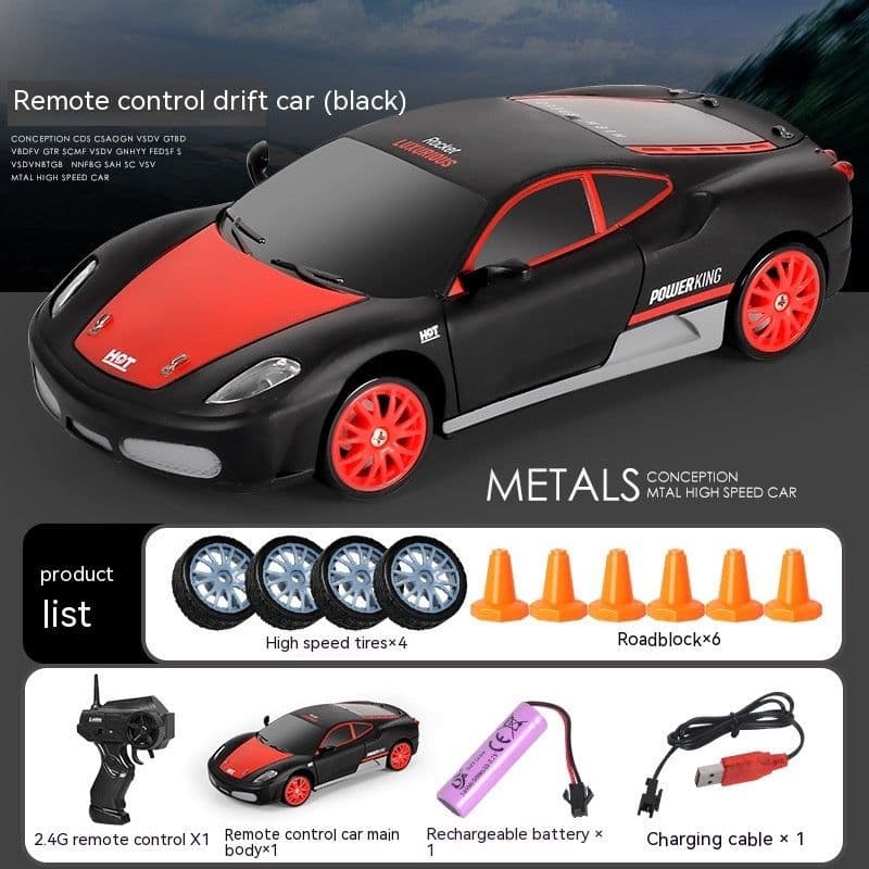 image-Remote Control Car Four-wheel Drive Drift Racing Car With Light Spray Boy Toy Remote Control Toy Car