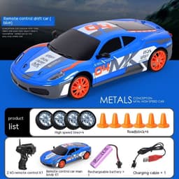 image-Remote Control Car Four-wheel Drive Drift Racing Car With Light Spray Boy Toy Remote Control Toy Car