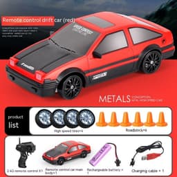 image-Remote Control Car Four-wheel Drive Drift Racing Car With Light Spray Boy Toy Remote Control Toy Car