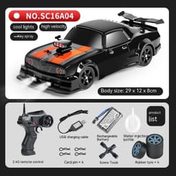 image-Remote Control Car Four-wheel Drive Drift Racing Car With Light Spray Boy Toy Remote Control Toy Car