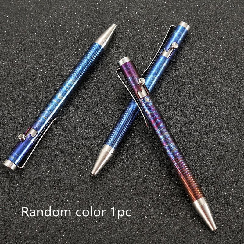 image-Titanium Alloy Magic Color Gun Bolt Handle Ball Pen