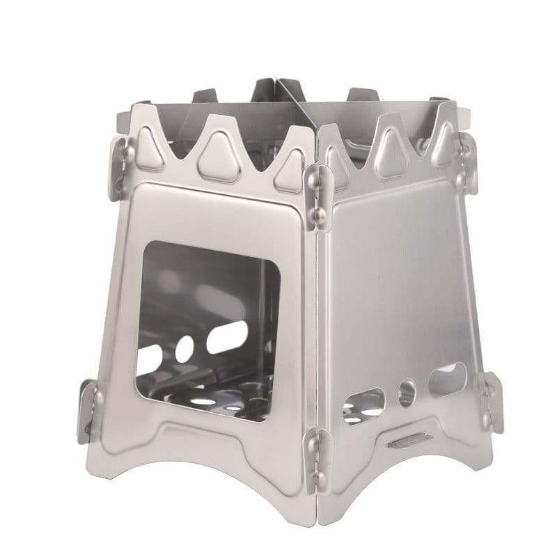 image-Outdoor Camping Portable Stainless Steel Folding Camping Stove