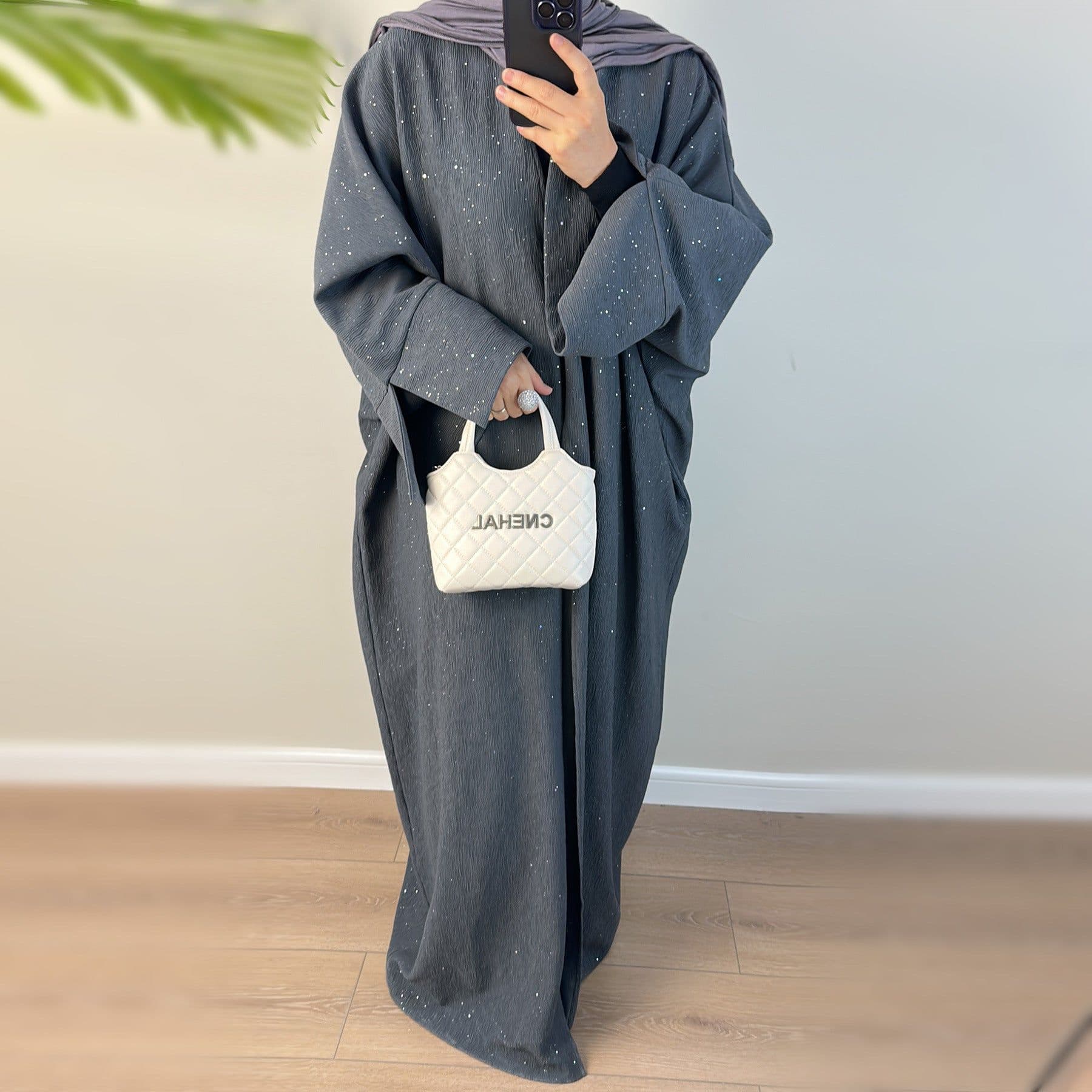 image-Dubai Middle East Turkey Dubai Autumn And Winter Elegant Thickening Cardigan