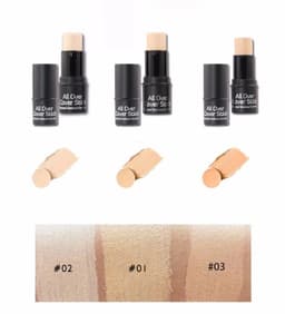 image-Three-Color Moisturizing Stick Cover Pimples Freckles Dark Circles Face Concealer