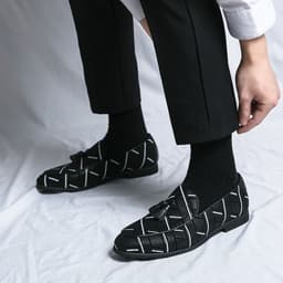image-Slip-on Sloth Leather Shoes Male
