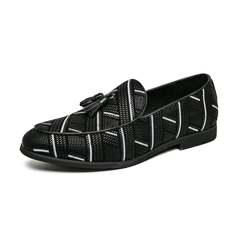 image-Slip-on Sloth Leather Shoes Male
