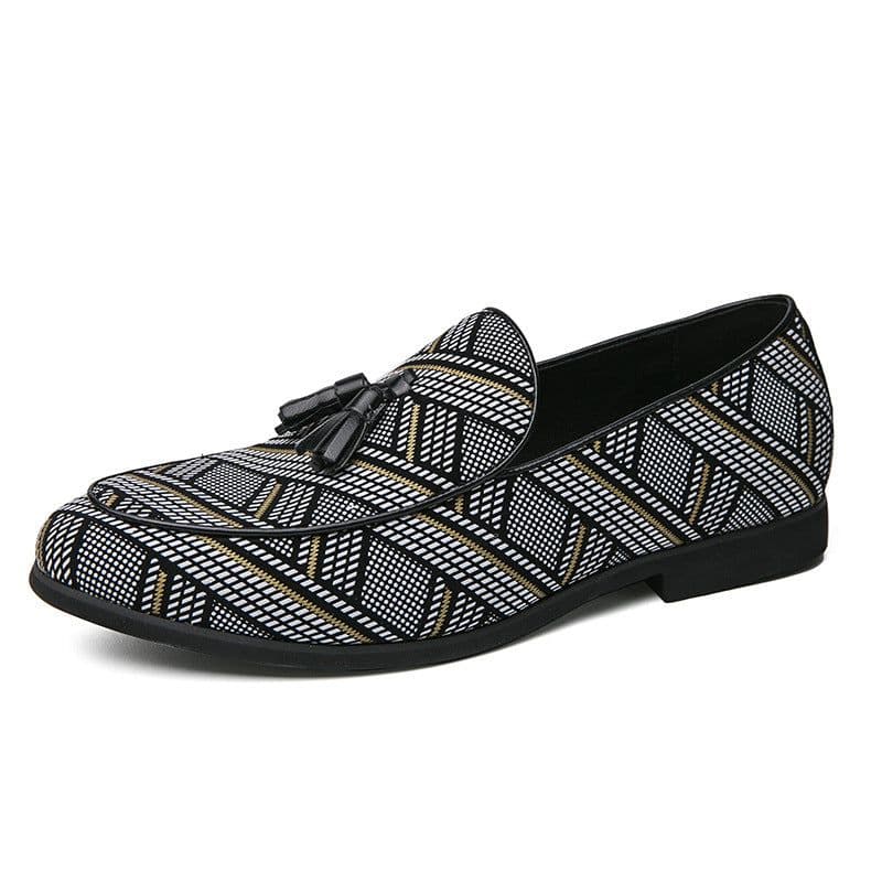 image-Slip-on Sloth Leather Shoes Male