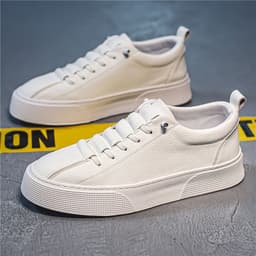 image-Sports Casual Platform Lace-up Leather Shoes