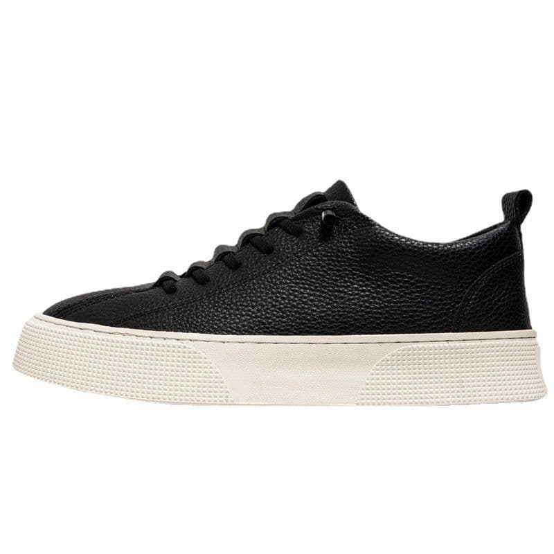image-Sports Casual Platform Lace-up Leather Shoes