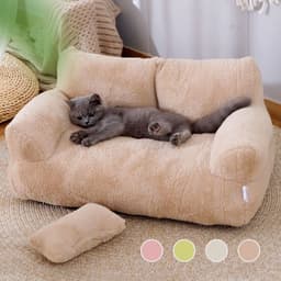 image-Luxury Cat Bed Sofa Winter Warm Cat Nest Pet Bed For Small Medium Dogs Cats Comfortable Plush Puppy Bed Pet Supplies