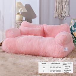 image-Luxury Cat Bed Sofa Winter Warm Cat Nest Pet Bed For Small Medium Dogs Cats Comfortable Plush Puppy Bed Pet Supplies