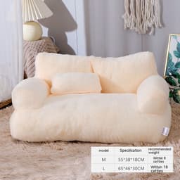 image-Luxury Cat Bed Sofa Winter Warm Cat Nest Pet Bed For Small Medium Dogs Cats Comfortable Plush Puppy Bed Pet Supplies