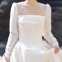 image-New Autumn And Winter Long Sleeve Advanced Texture Satin Simple Dress
