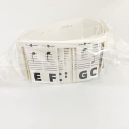 image-Piano Note Bar Keyboard Stickers 88 Key Staff White Card