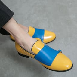image-Pedal Loafer Leather Shoes Size Men's Business Casual