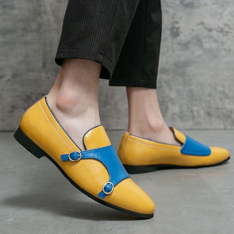 image-Pedal Loafer Leather Shoes Size Men's Business Casual