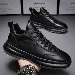 image-Men's Business Casual Non-slip Leather Shoes