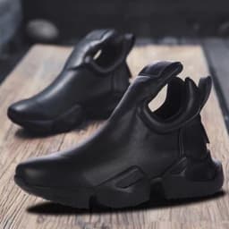 image-Winter Slip-on Trendy Men's Practical All-match Casual Cowhide Platform Shoes