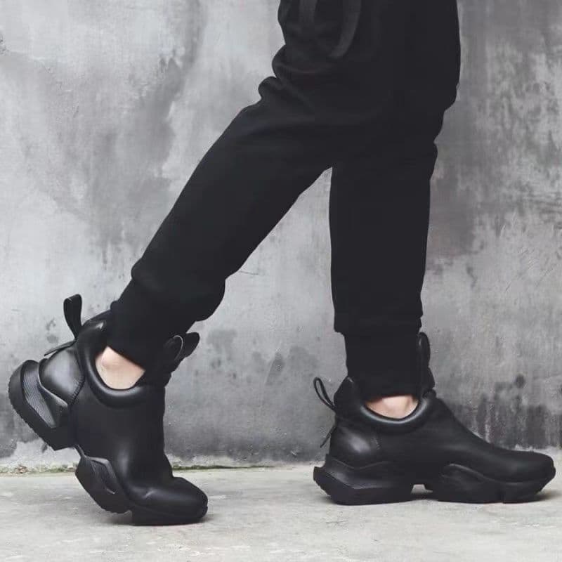image-Winter Slip-on Trendy Men's Practical All-match Casual Cowhide Platform Shoes