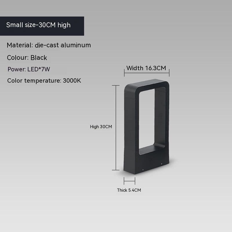 image-Outdoor Die-cast Aluminum Lawn Lamp Park Scenic Spot Lighting Modern Minimalist Courtyard Square