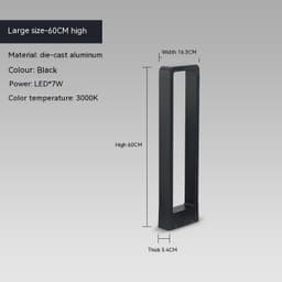 image-Outdoor Die-cast Aluminum Lawn Lamp Park Scenic Spot Lighting Modern Minimalist Courtyard Square