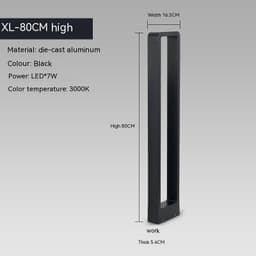 image-Outdoor Die-cast Aluminum Lawn Lamp Park Scenic Spot Lighting Modern Minimalist Courtyard Square